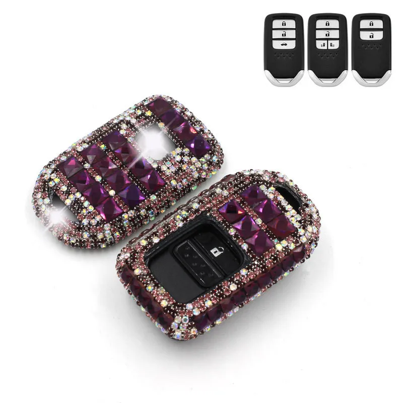 Высокое качество Роскошный Алмаз ключа автомобиля чехол КРЫШКА ДЛЯ Honda