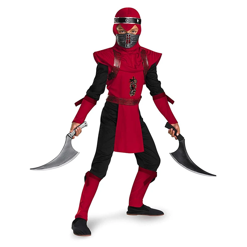 Красный Viper Shadow Ninja Night Fury Deluxe для мальчиков Детский костюм ролевых игр на