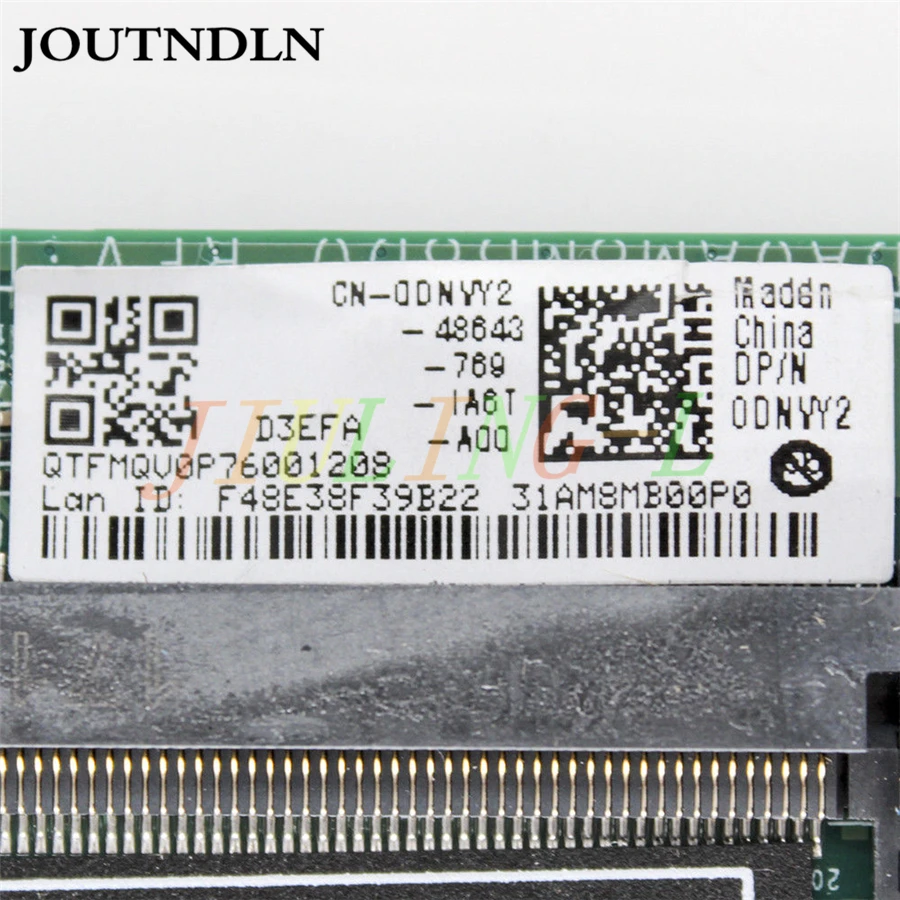 Материнская плата JOUTNDLN для Dell VOSTOR 5000 5459 DNVY2 0DNVY2 с процессором DDR3L питанием от до
