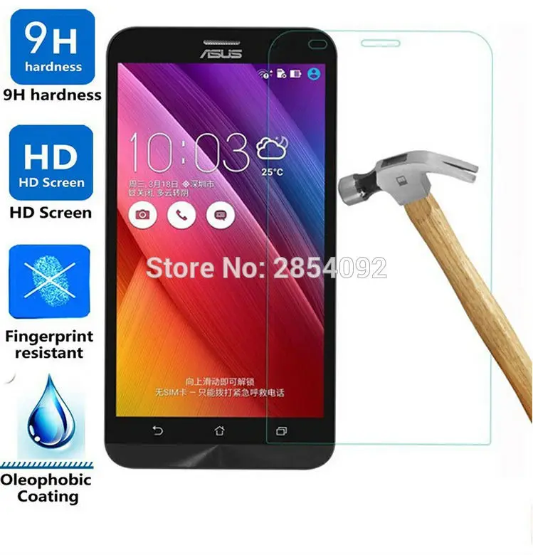 2.5D закругленные края 9H защита экрана закаленное стекло для Asus Zenfone 5 A501CG/ A502CG |