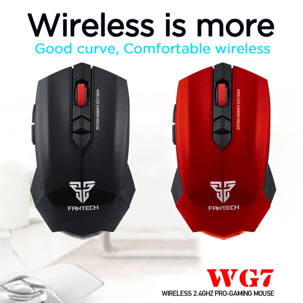 FANTECH WG7 2000 dpi 6 кнопок 2 4 ГГц Беспроводная мышь игровая геймер регулируемые