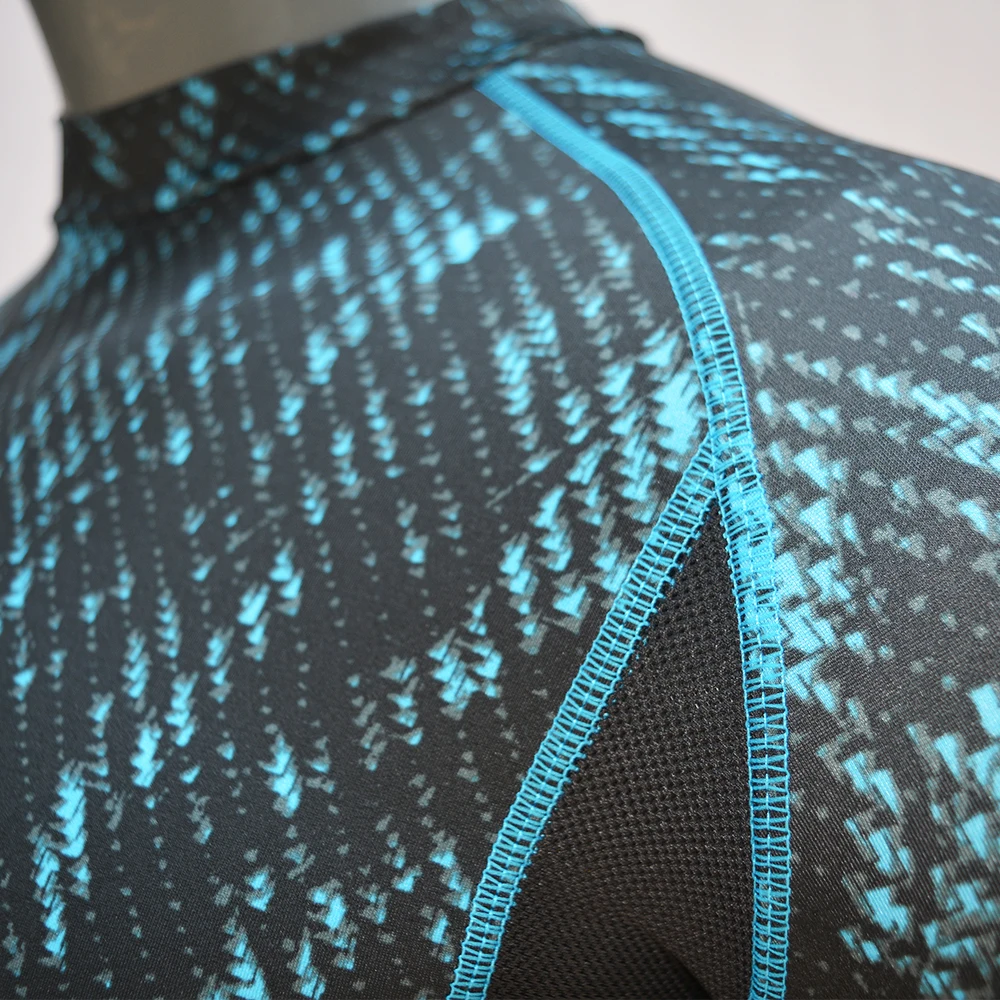 Мужская рубашка с длинным рукавом и принтом для серфинга Защитные Купальники