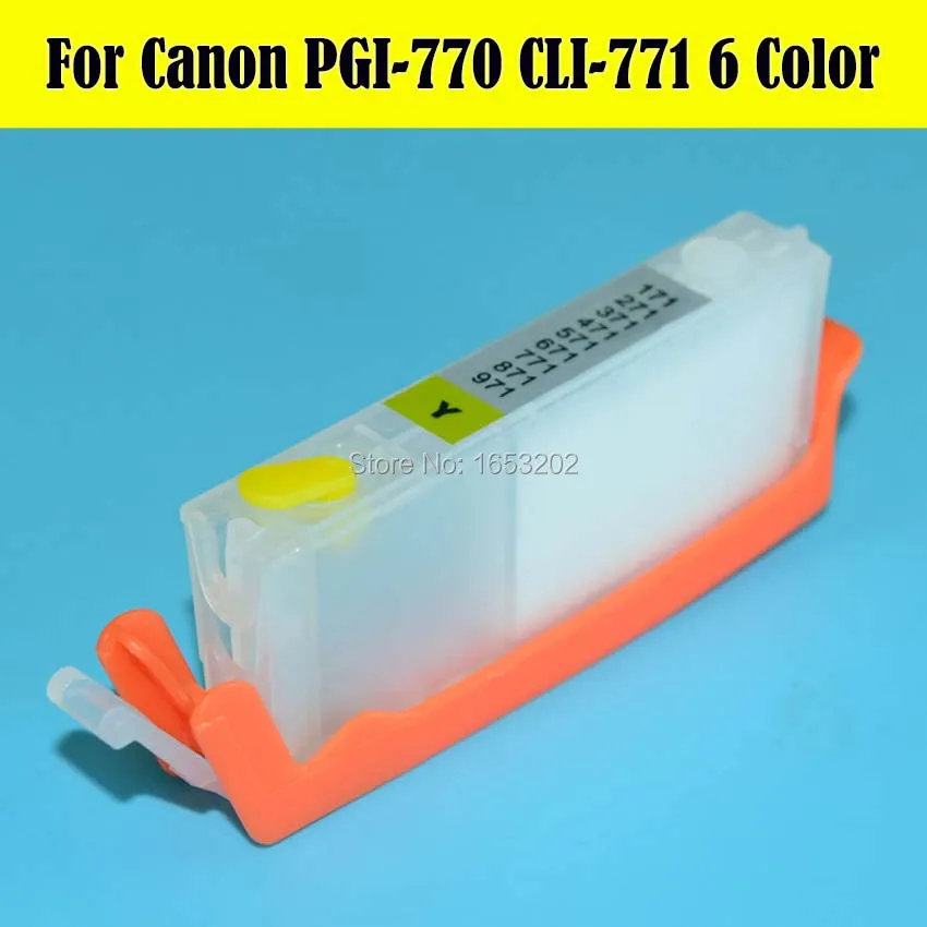 Фотографический картридж для принтера Canon PIXMA MG7770 с постоянным чипом|ink cartridge|ink