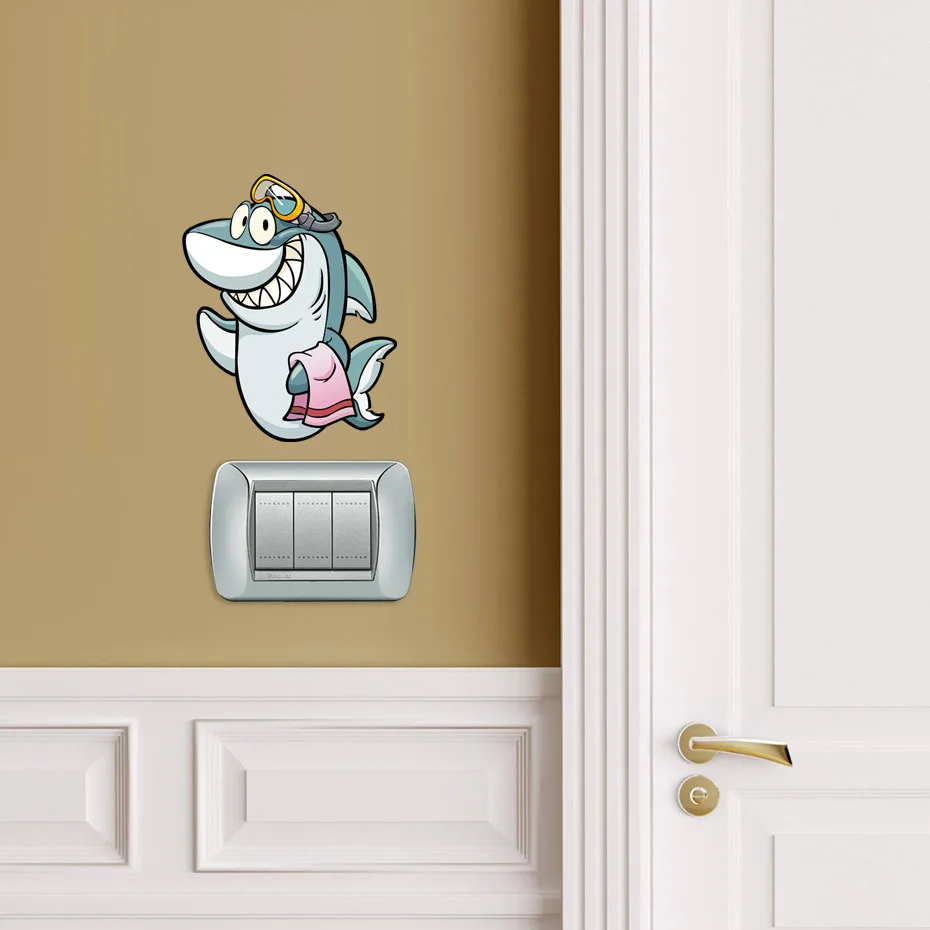 Креативные Мультяшные животные лягушка переключатель черепаха наклейки Съемный
