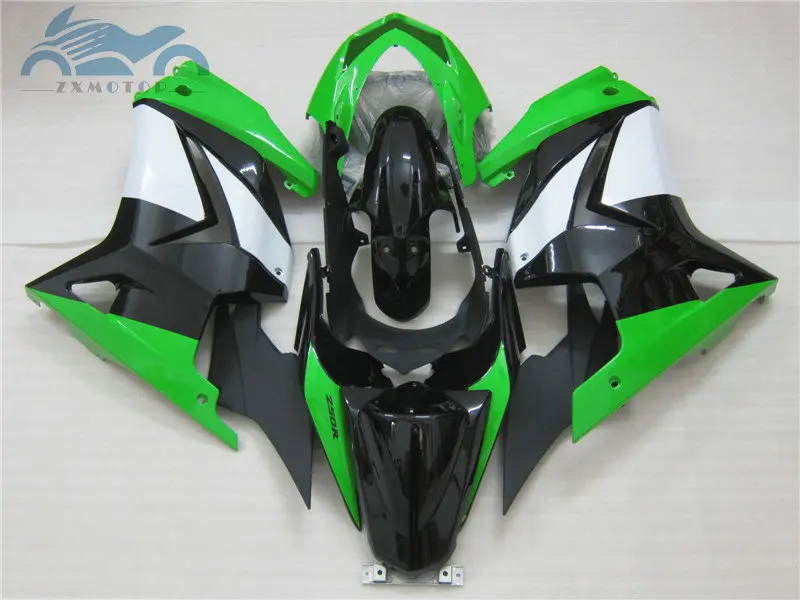 ABS впрыски обтекатели комплект для KAWASAKI 2008- Ninja250 ZX 250R двигатель дорога гоночная обтекаемая форма наборы EX250 08 09-14 зеленый кузов