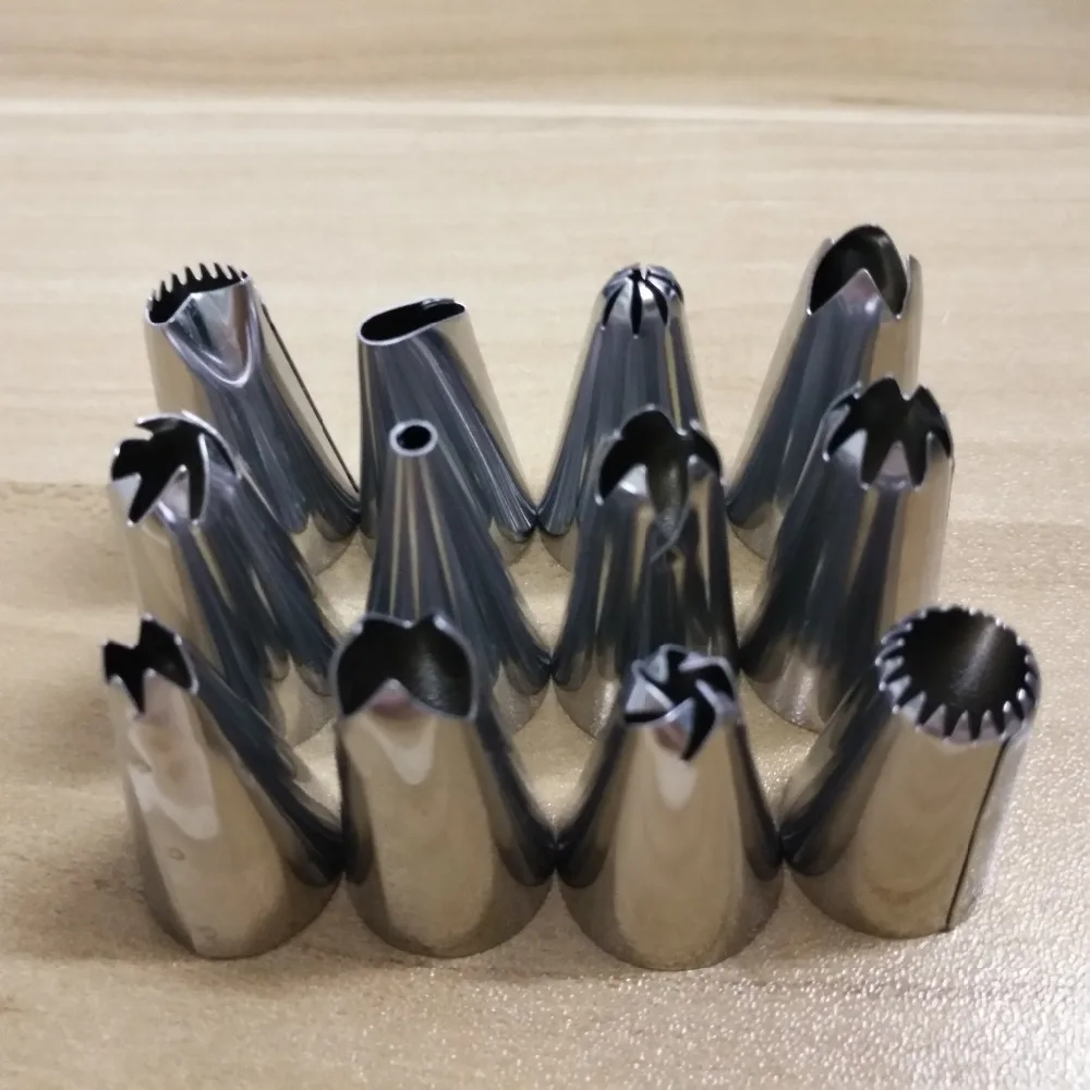 14 шт русские глазурь трубопроводов сопла Крем кондитерский мешок с коробкой