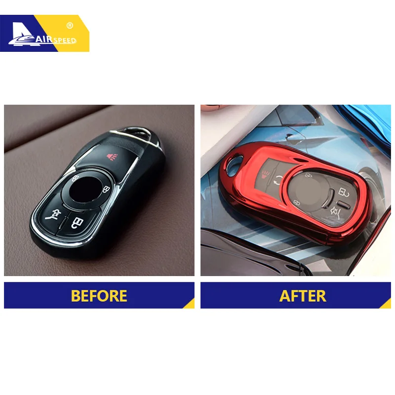 

AIRSPEED TPU for Buick key Case NEW LACROSSE ENCORE ENVISION EXCELLE-XT Accessories for buick key shell Cover Car key protector