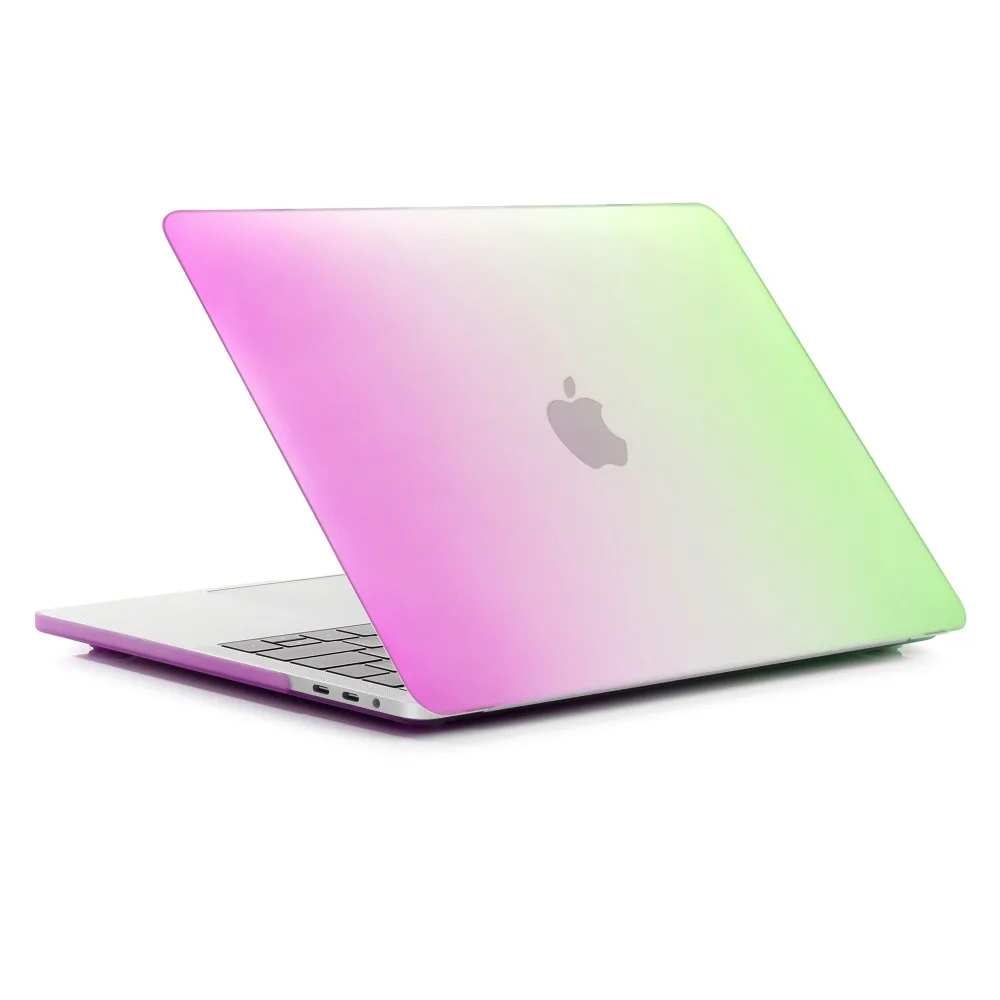 Радужный Матовый Жесткий чехол для MacBook Pro 13 дюймов с Retina 2016 новейший A1706 A1708 с/без