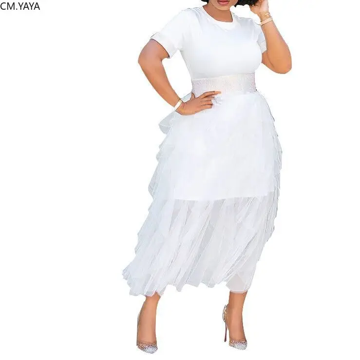 Новинка 2019 женская летняя белая сексуальная Сетчатая футболка топ сетчатые юбки