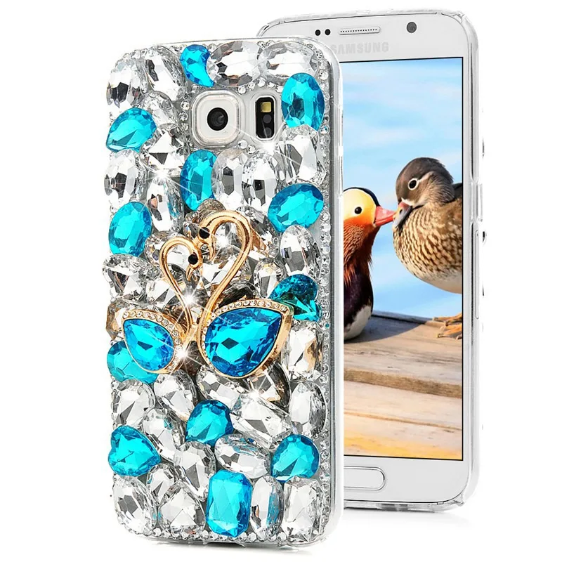 3D украшение с прозрачными стразами чехол для iPhone X 8 7 6 6S Plus DIY 6Plus 7Plus 8Plus чехлы
