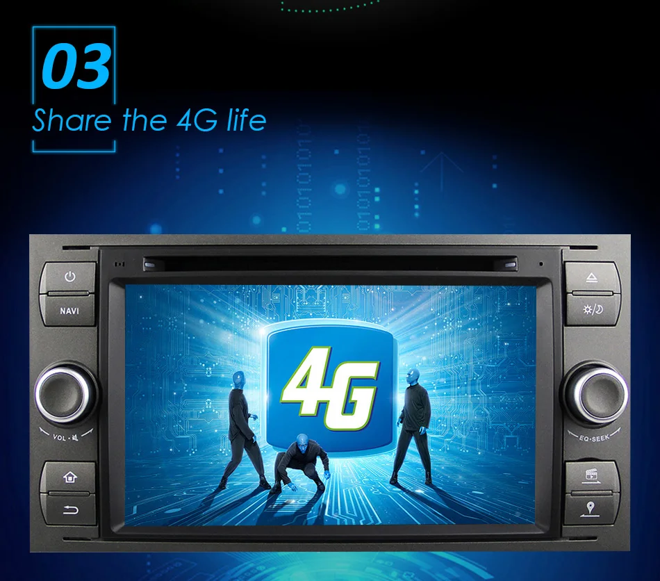 Eunavi 2 Din Android 9 4G 64G Автомобильный DVD для FORD S-Max Kuga Fusion Transit Fiesta Focus II gps мультимедийный плеер Радио стерео dsp
