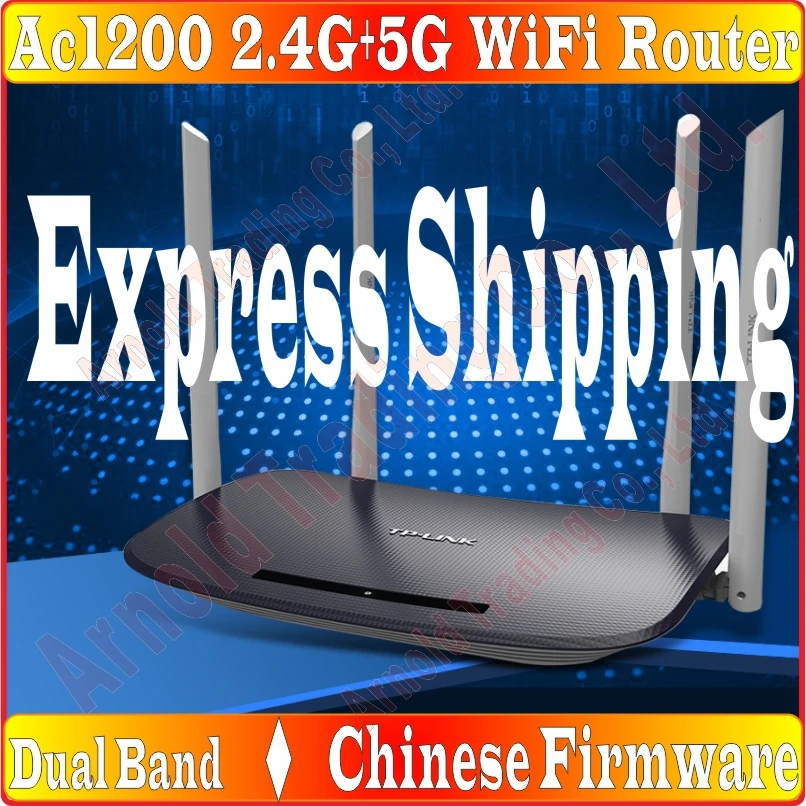 Экспресс ChinFirmware TP-LINK AC1200 Беспроводной двухдиапазонный WiFi 2,4 ГГц+ 5 ГГц маршрутизатор 11AC беспроводной маршрутизатор AP WISP, без коробки