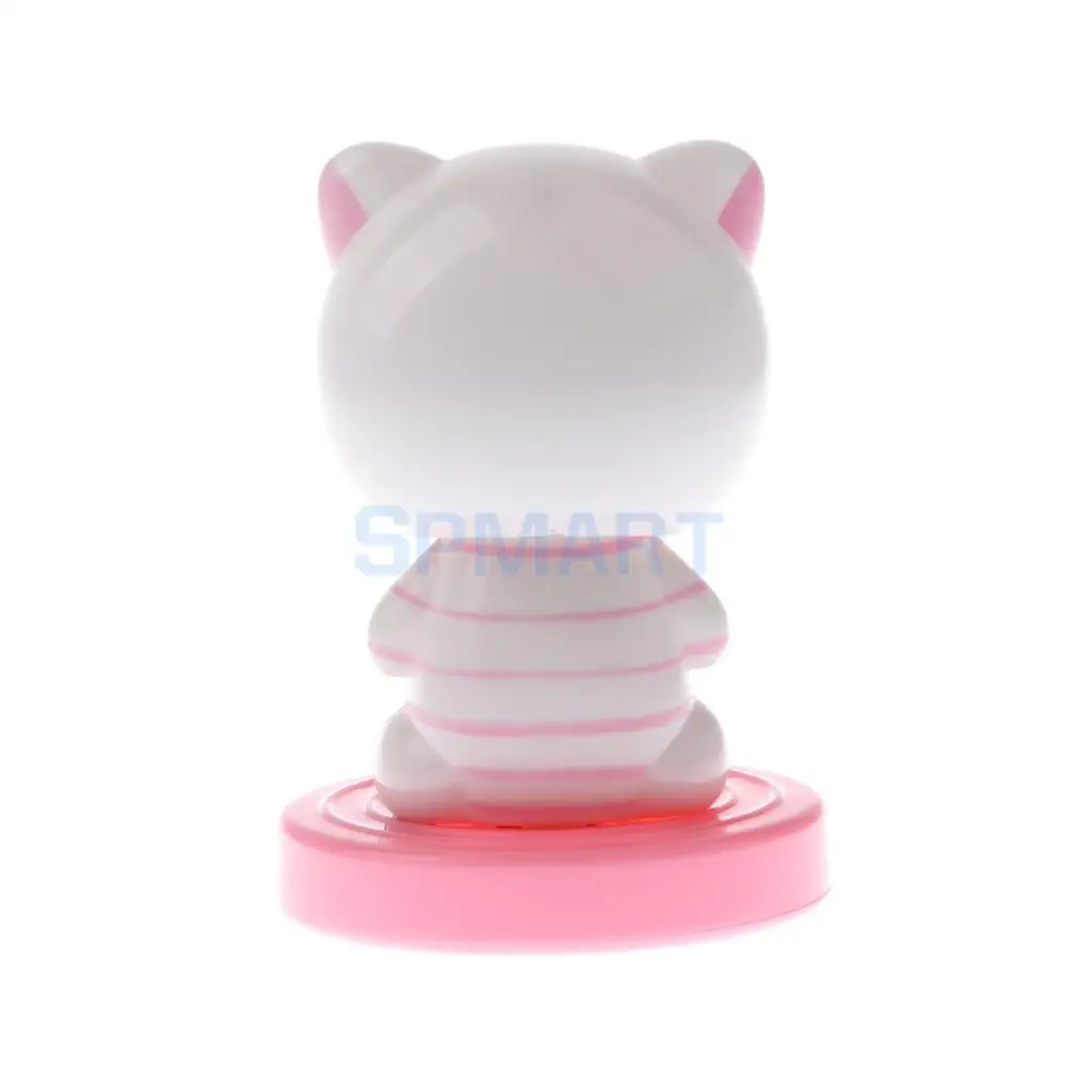 Детская Солнечная приведенная в действие кивая головой котенка животных