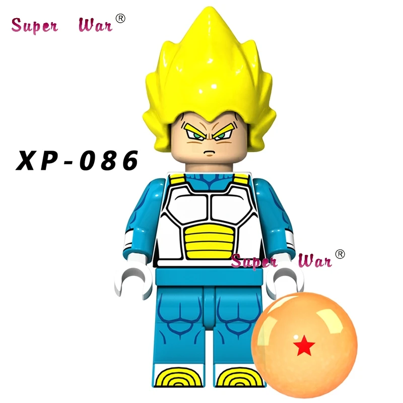 XP086 Один строительный конструктор Dragon Ball Z мультфильм серии Гоку Чичи кран бесземная Вегета Модель Кирпичи Детские игрушки для детей - Цвет: XP086