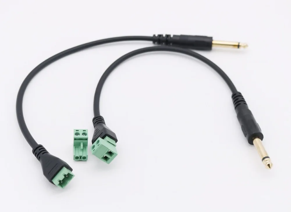 1 шт. золотистая штепсельная вилка моно TS 6 35 мм 1/4 дюйма 2 Pin AV винт видео Balun