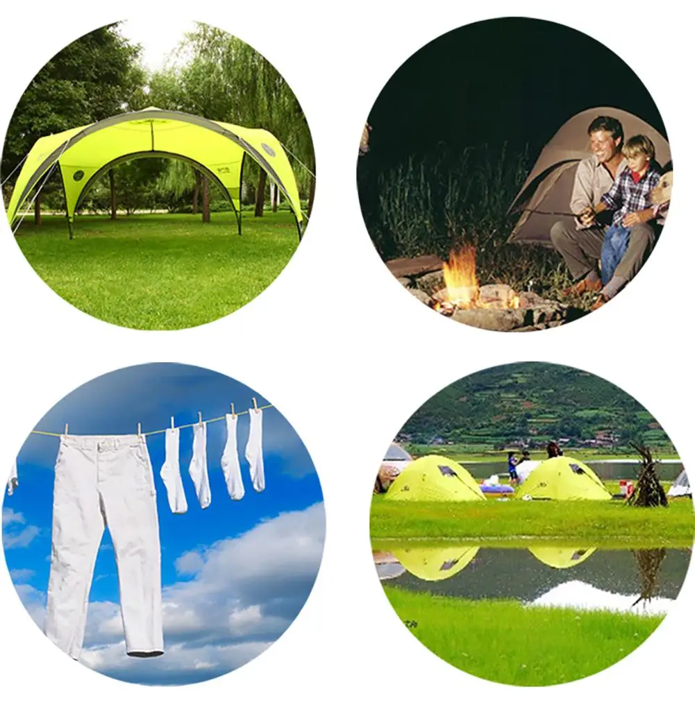 Thickened Tent Wind Rope Canopy Outdoor Camping Reflective 3mm Multi-Functional Buckle Cover | Спорт и развлечения