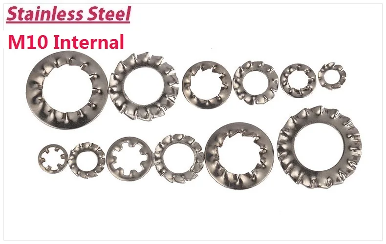 ! 1000 шт. M10 внутренний 304 из нержавеющей стали внутренний/внешний виброустойчивый