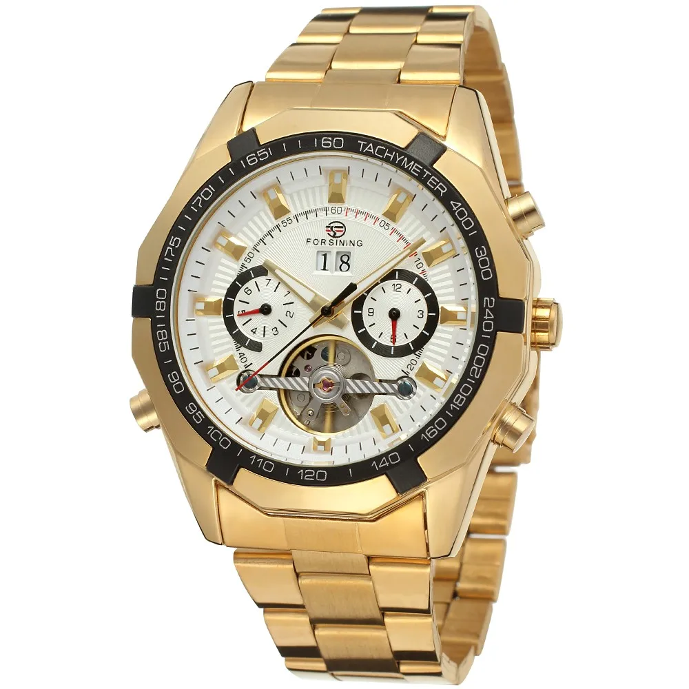 FORSINING новые автоматические мужские часы Tourbillon самовсасывающие спортивные
