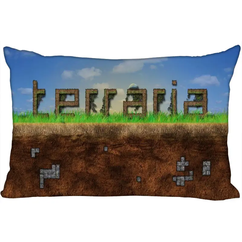 Pillow Case Пользовательские Terraria Новое поступление прямоугольные аниме Наволочки на молнии Пользовательские наволочки Свадебный Декоративный Рождественский подарок - Цвет: Pillow Case