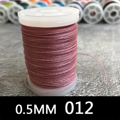 120 м Вощеная Полиэфирная нить 0,5 мм для кожи DIY вощеная нить веревка шнур для шитья Кожа Шитье Искусство ремесло обувь головные уборы поставки - Цвет: 17