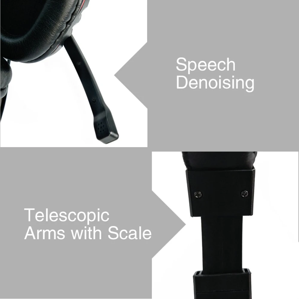 USB Проводное оголовье наушники с шумоподавлением стерео микрофоном для игровая