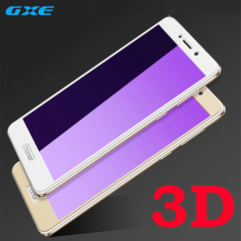 GXE 3D полное покрытие экрана протектор для Huawei P10 P9 Nova Plus Mate 9 Honor 8 Lite Pro 6X анти синий