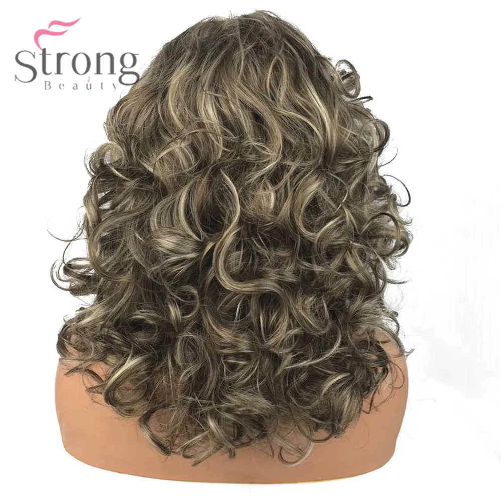 StrongBeauty Женские синтетические парики длинные вьющиеся волосы бежевые светлые