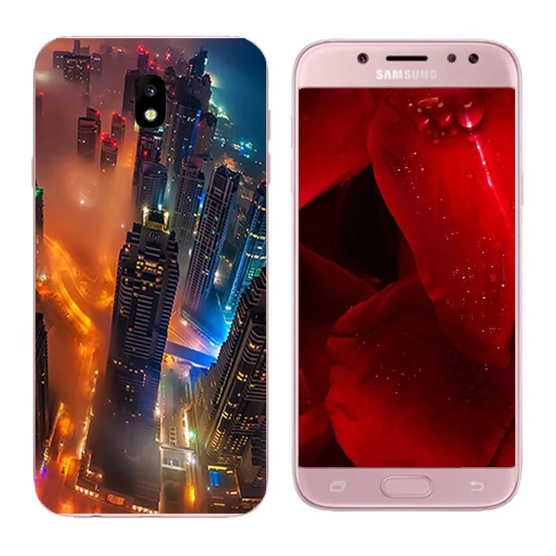 for Samsung Galaxy J5 2017 Case J530 Billow Printing Shell Phone Cases J530F Cover TPU Silicone Fundas Coque |