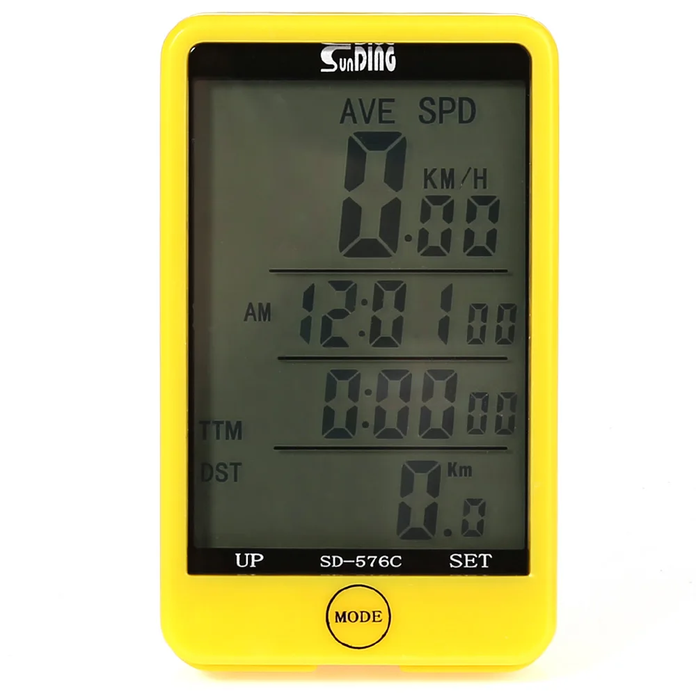SunDing SD - 576C Touch Screen Wireless Bicycle Computer Odometer with LCD Backlight Water Resistant Bike 3 Color | Спорт и