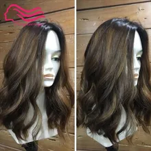 Tsingtaowigs индивидуальный заказ 16 дюймов Цвет 6 с highlite#12, Кошерный парик, еврейский парик необработанный