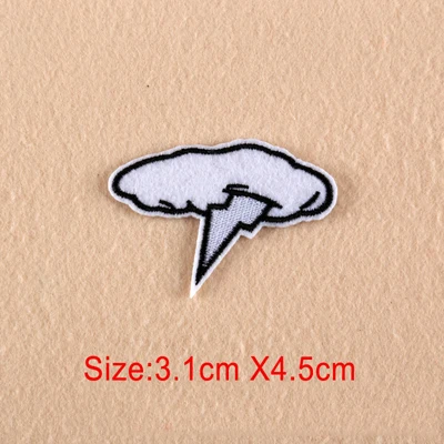 8 шт./лот помада радуга холст обуви облаком патчи для одежды железа на вышитые