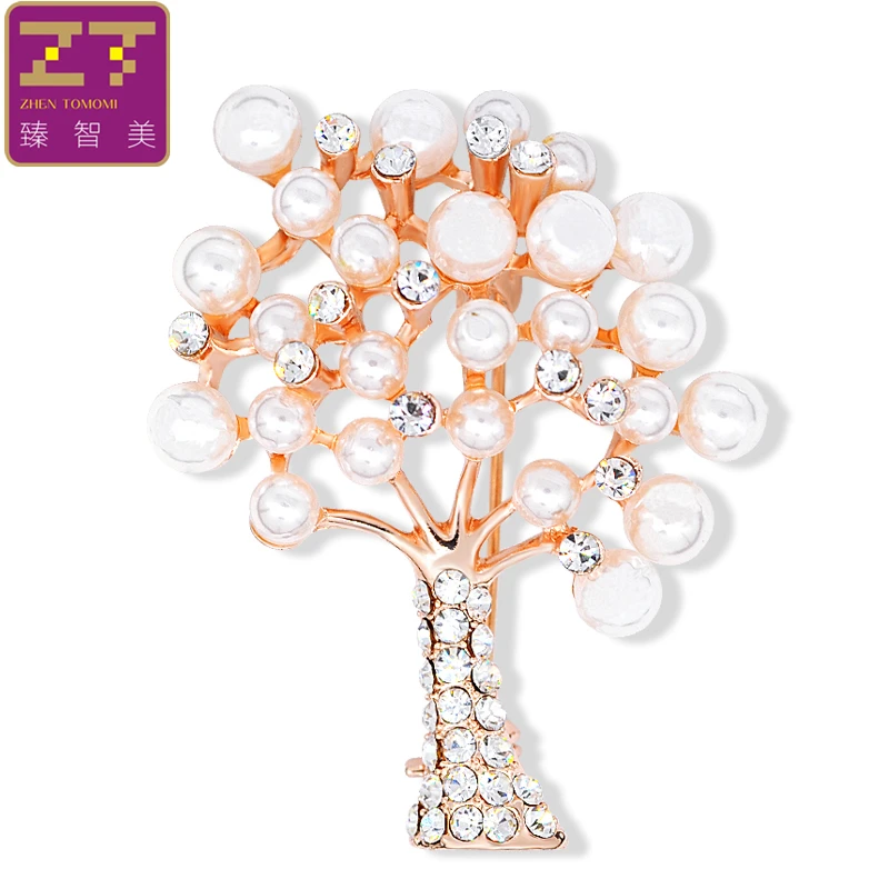 Zhen томоми Высокое качество Симпатичные дерево имитация-жемчужина кристалл