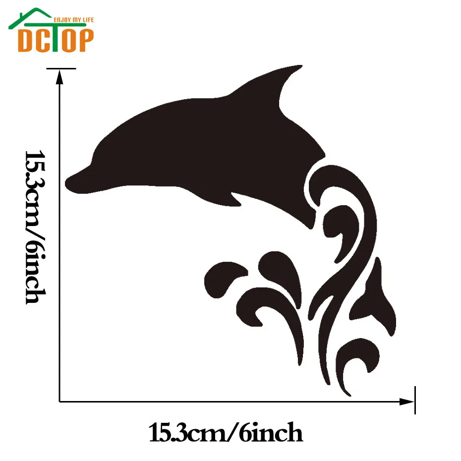 Dolphin Play in The Water Vinyl Decals Car Truck Sticker Artistic Laptop For Auto Decoration Styling | Автомобили и мотоциклы