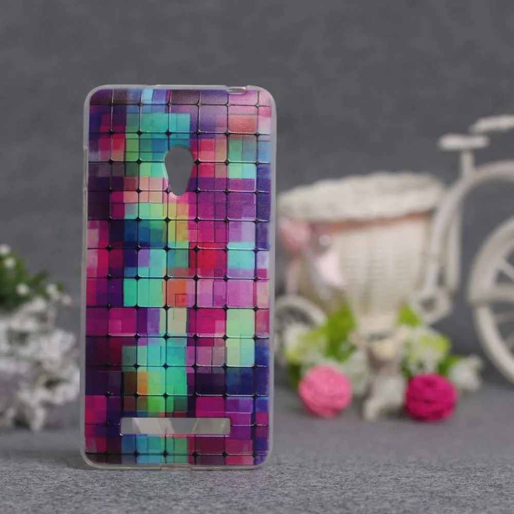 Новый мягкий силиконовый чехол из ТПУ с 3D рельефным принтом цветов для Asus Zenfone 5