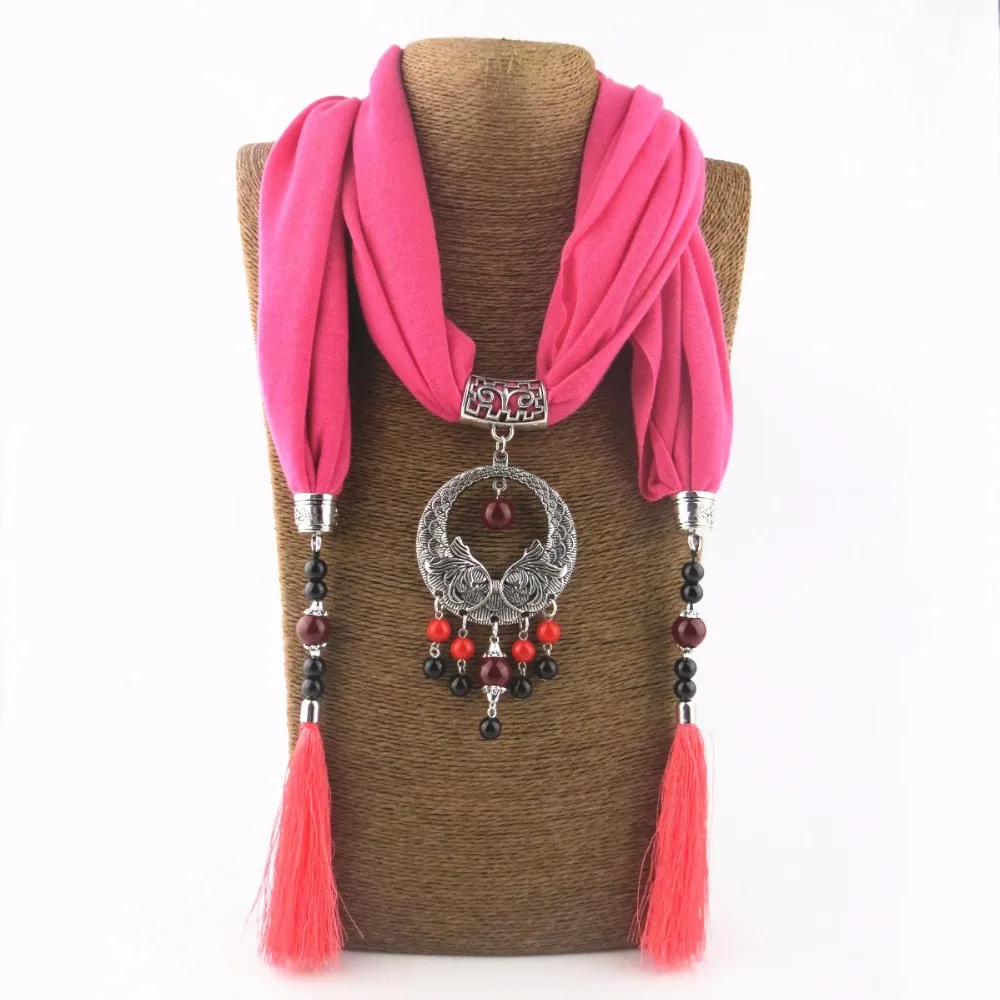 Ожерелье женское с керамическими бусинами в этническом стиле NK1131 | Украшения и