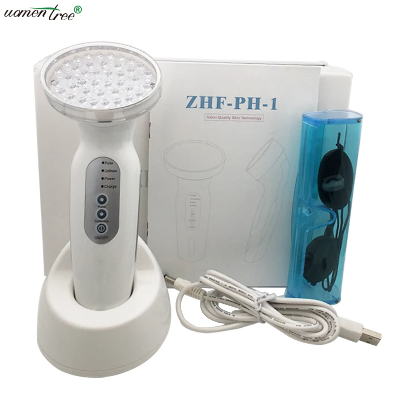 Portable Wrinkles Fine Lines Remove Regeneration Collagen Skin Tightening Red Photon Light Therapy Facial Machine