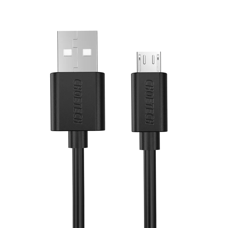 CHOETECH 10 шт./лот Кабель Micro-USB 5V 2.4A Micro usb-кабель для передачи данных(синхронизации) и зарядки Кабели для мобильных телефонов 1,2 м для Android телефонов и планшетных ПК