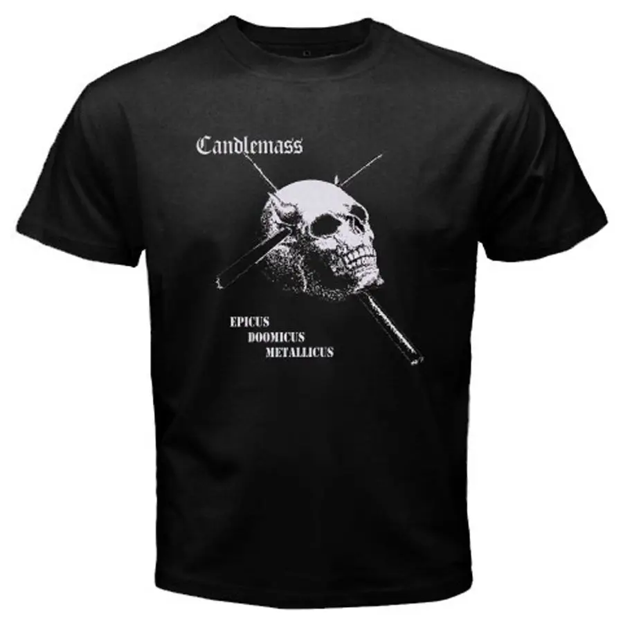 Новое поступление 2017 года Для мужчин футболка Новая мода у candlemass металл рок
