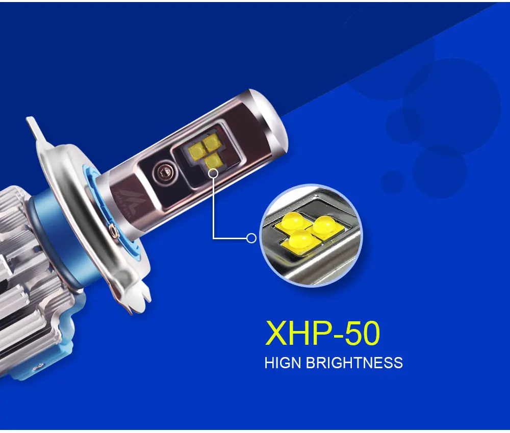 Xenplus очень яркий фонарь H7 светодиодные лампы Canbus 80 Вт 7000LM H4 H1 H3 H11 HB3 9004 9005 9006 880 Cree чип T1 противотуманных фар 12 V