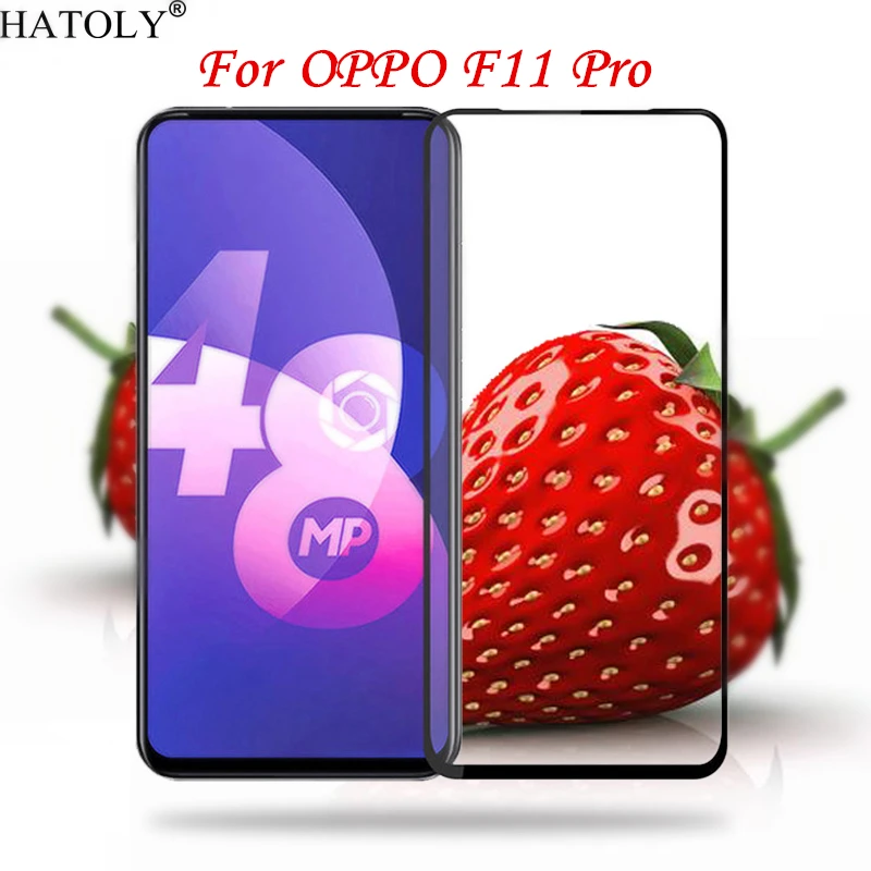 Полностью клеевое стекло для Oppo F11 Pro закаленное полное покрытие Защита экрана