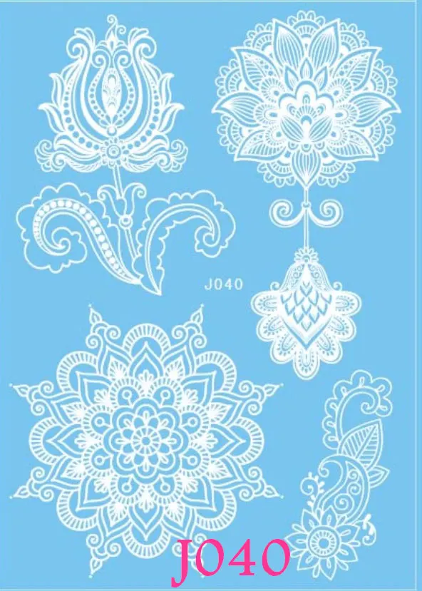 Красивая Белая искусственная татуировка для женщин 1 шт. | Красота и здоровье