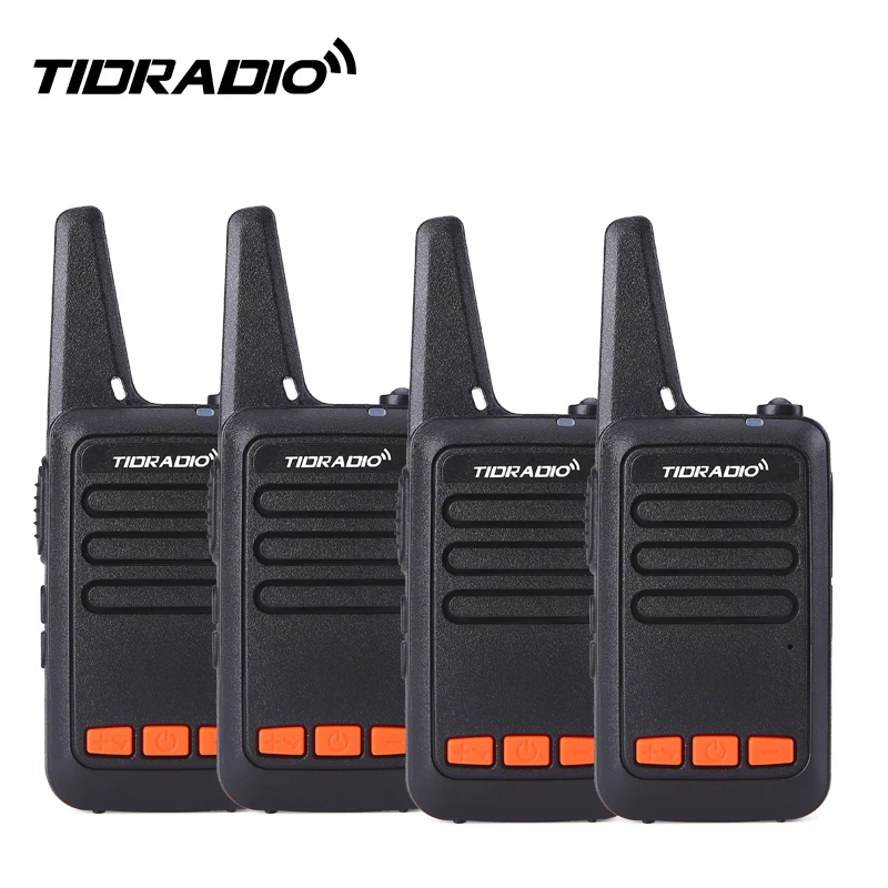 4 шт./компл. TIDRADIO Mini Walkie Talkie для детей TD-M9 UHF 400-480 МГц 16 каналов с функцией VOX CB Radio |