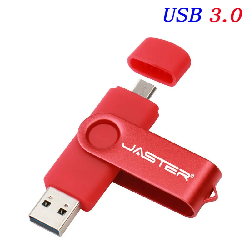 Red JASTER флеш-накопитель USB 3,0 8 ГБ 16 ГБ 32 ГБ Флешка Meta OTG USB 2,0 флэш-накопитель Внешняя память для смартфона - Цвет: Red