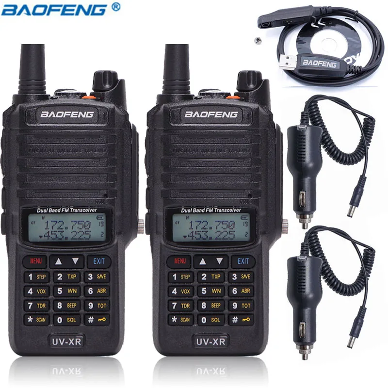 2 шт. 2019 Baofeng UV XR рация Водонепроницаемая 10 Вт высокомощная CB Ham портативная км