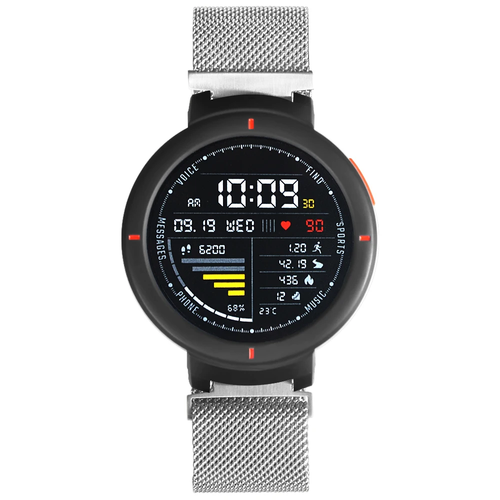 FIFATA металлический ремешок для Xiaomi Huami Amazfit Verge 3 умные часы из нержавеющей стали Milanese Loop Watch Band для Amazfit 3 браслет