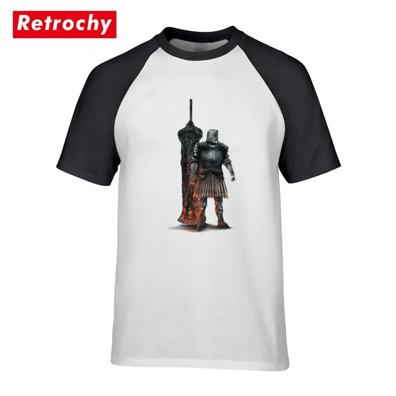 Винтажная рыцарская Slayer Футболка Keep calm хвалю солнце с коротким рукавом tsorig dark souls