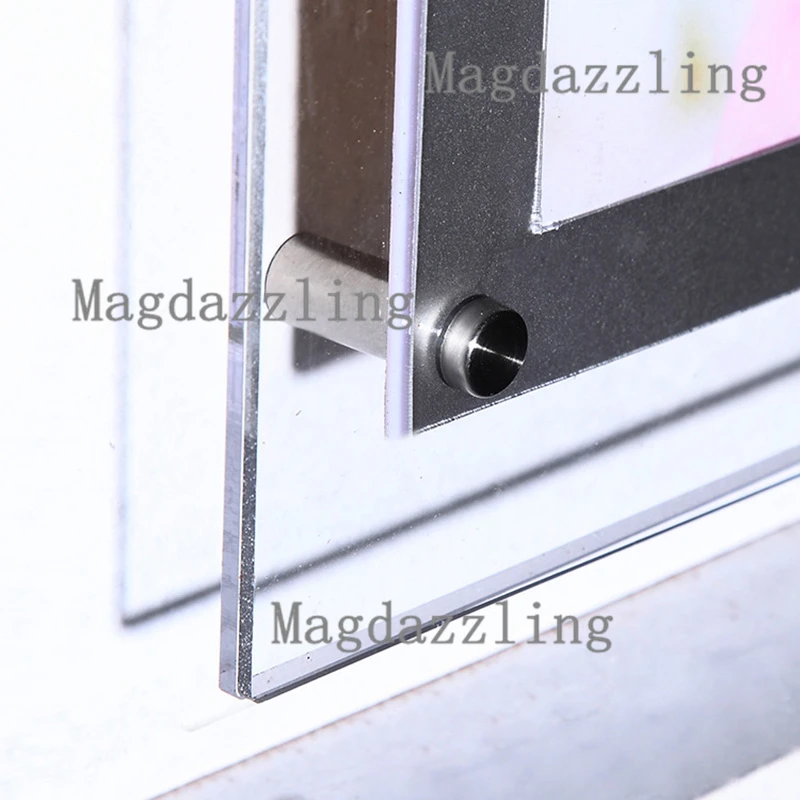 A2 по краю Цвет Черный Акриловая рамка со светодиодной меню Панель настенный с