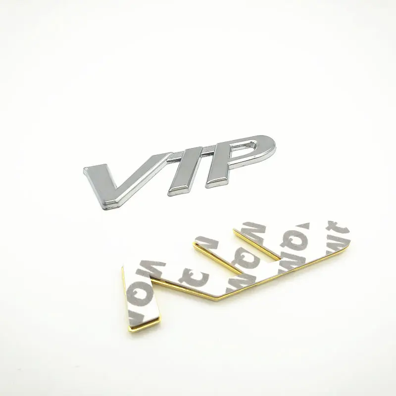 FDIK новая 3D Хромовая Серебряная Золотая металлическая логотип VIP наклейка эмблема