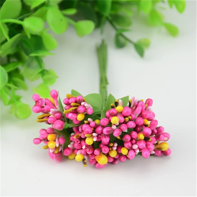 10 шт./лот искусственный цветок Bacca Stamen для свадебного украшения DIY ВЕНОК