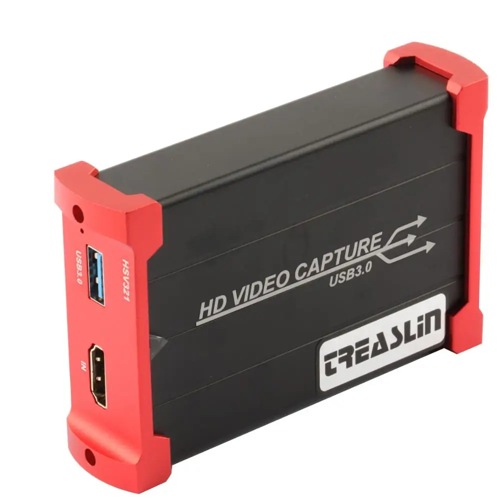 TreasLin 60FPS Live Streaming игры Регистраторы USB3.0 Карта видеозахвата OBS устройства захвата